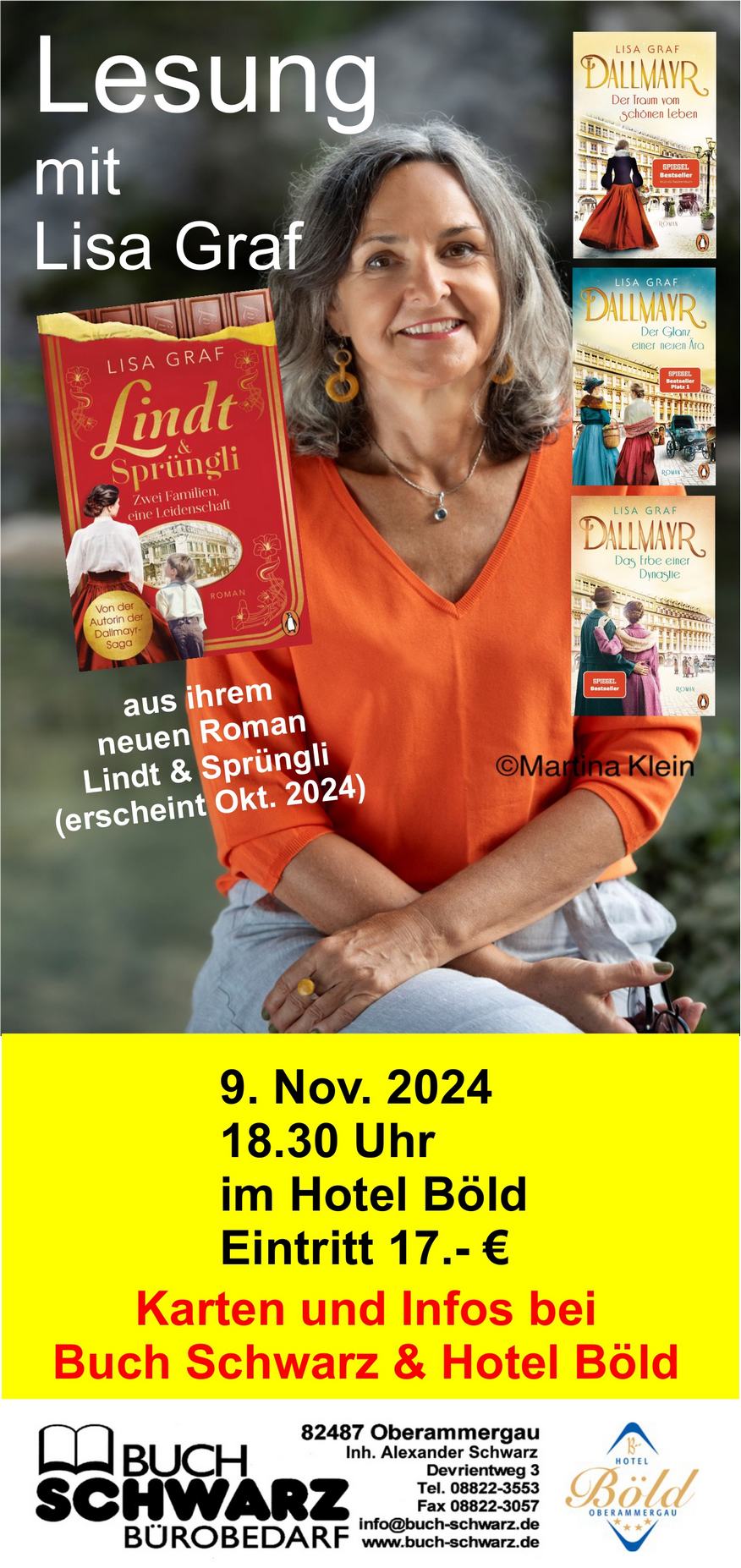 Lisa Graf liest aus ihrem neuen Roman Lindt & Sprüngli